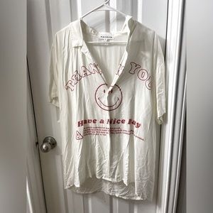 men’s button down streetwear top